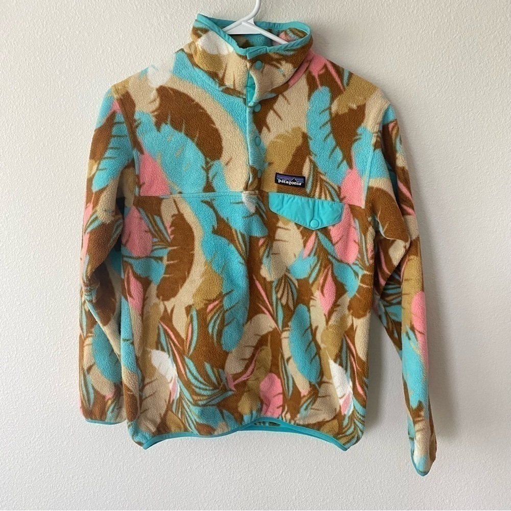 Patagonia | Feather Dance Synchilla Snap T Fleece Pullover Size XS